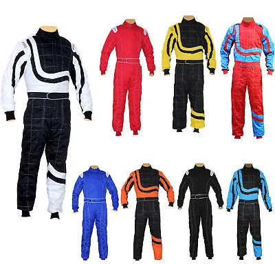 Adult Karting Race Rally Suits Overall Poly Cotton One Piece Karting Suit New  • £34.99