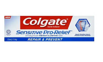 3 X COLGATE SENSITIVE PRO-RELIEF REPAIR & PREVENT Instant & Lasting Relief 114g • £28.68