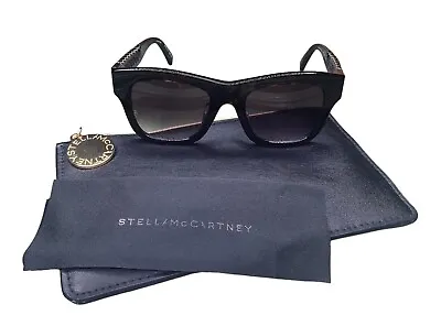 Stella McCartney Brown Tortoiseshell Sunglasses & Case Italy SC0011SA-002 • $84.96