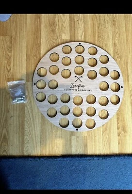 £35 • Buy Golf Ball Rack Display Holder, Wall Mounted Stand , Wooden