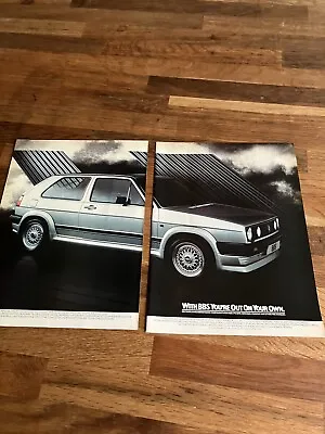 Original 1984 BBS Mk2 VW Golf GTi Magazine Advert Poster Retro Man Cave A • $12.37