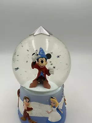 Disney Store Mickey Mouse Wizard Star Snow/Water Globe 5  Vintage Disney • $18.99