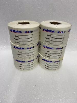 Mobil 1 ACDelco Oil Change Reminder Decals • $39.95