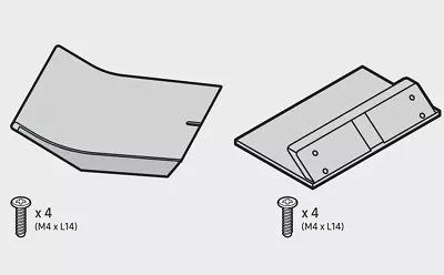 Genuine Samsung 2020 TV 65  Q950T QLED 8K QA65Q950TSWXXY Stand Base Screws • $289.95