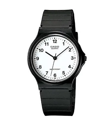 Casio MQ24-7B   Men's Black Resin Watch Analog Water Resistant 34MM CaseNEW • $16.55