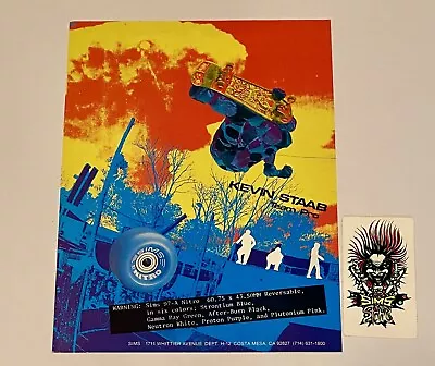 VTG Sims Kevin Staab 1986 Mad Scientist Advert And Sticker • $15