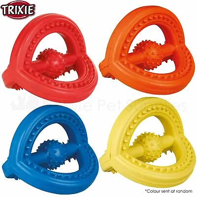 Trixie Dog Dental Chew Toy Natural Rubber Tugger 7cm Or 14cm • £5.49