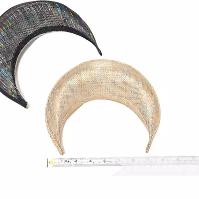 Rainbow Lurex Halo Crown Sinamay Fascinator Hat Base - Millinery And Hat Making • £15