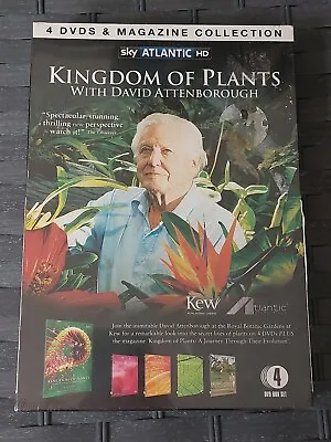 Kingdom Of Plants David Attenborough  4 X DVDs & MAG NEW SEALED SUPPORTS NURSING • £8