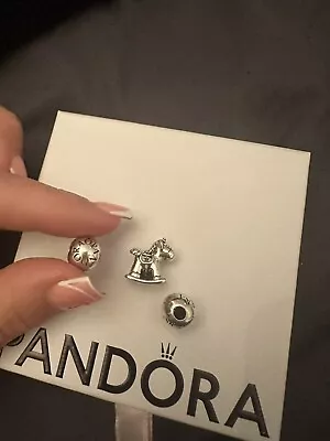 Pandora Charms Bundle Clips Rocking Horse • £15