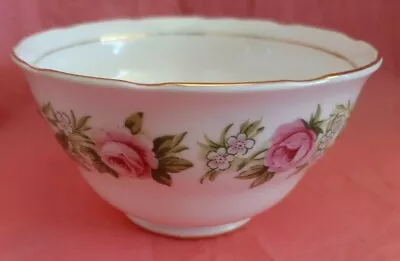  Vintage Colclough Ridgway Bone China Sugar Bowl ~ Pretty Roses With Gilt Trim • $26.99