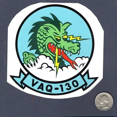 Sticker VAQ-130 ZAPPERS US NAVY Grumman EA-6B PROWLER 4  Squadron Patch Image • $5.99