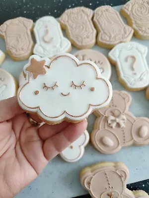 Cloud Baby Shower Cookies/Individually Wrapped Baby Shower Cookies • £2.45