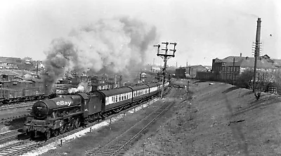 Railway Steam Negative Jubilee 45555 Stockport Edgeley 1950s + Copyright • £4.75