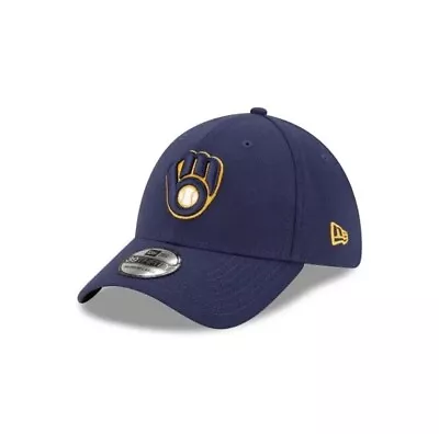 Milwaukee Brewers New Era MLB 39THIRTY Team Classic Stretch Flex Cap Hat L/XL • $24.99