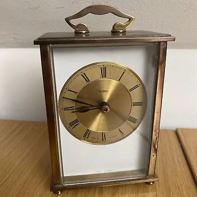 A Nice Vintage Brass Cased METAMEC Carriage / Mantel Clock • £25