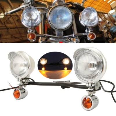 $69.99 • Buy Passing Light Bar Spot Turn Signals For Yamaha V Star XVS 250 650 950 1100 1300