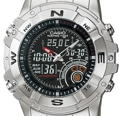 Casio AMW-705D-1AV  Hunting/Fishing Time Keeper/Thermometer • $150