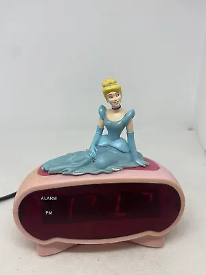 Disney Princess Cinderella Digital Alarm Clock Pink Model DC94530 Vintage • $12.97