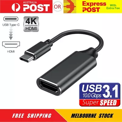 $12.75 • Buy USB Type C To HDMI Female 4K HD TV Cable Adapter For MacBook Connect TV Monitor
