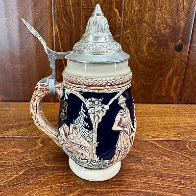 Vintage Golden Crown E&R West Germany Beer Stein 7  • $11.69