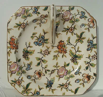 Chintz Nappy Japanese Dish Moriyama Mori-Machi Mark Circa 1926 - 1929 • $13.99