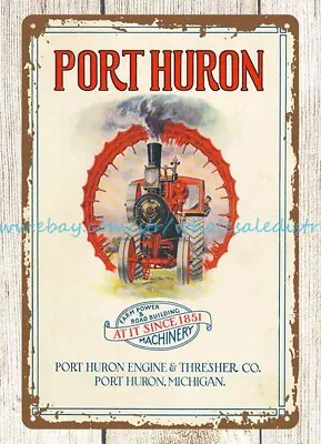 1918 Port Huron Engine Thresher Co Steam Traction Farm Machine Michigan Tin • $18.94