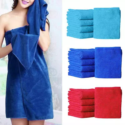 2X Large Microfibre Lightweight Beach Towel Quick Dry Travel Towel Bath Sheet • £6.89