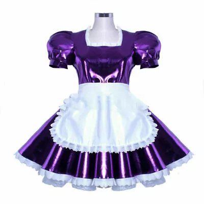 Sissy Maid Dress Lockable Satin French Maid Custom Made • $15.30