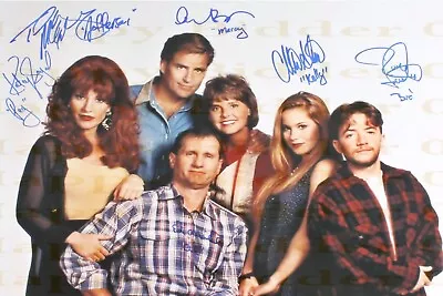 Signed Married-With-Children Katey-Sagal-Christina-Applegate-Ed-O-Neill-David-Fa • £4.99