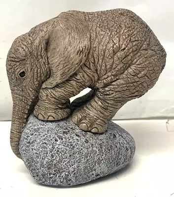 The Herd #3207 Elephant Figurine  Rumble Tries  By Marty Sculpture 1993 #1677 • $35