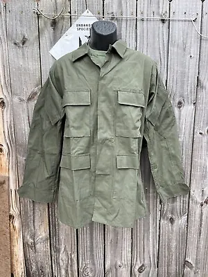 6 Pocket Modified BDU Olive Drab Large Regular Retro RAID MOD SEAL OPFOR OG107 • $59