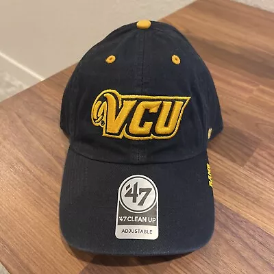 ‘47 Brand VCU Rams Adjustable Hat Cap Black Virginia Commonwealth NEW • $19.99