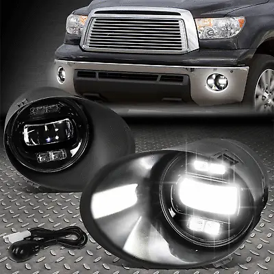 For 07-14 Toyota Tundra Clear Lens Led Projector Fog Light Lamps W/bezel+switch • $68.88