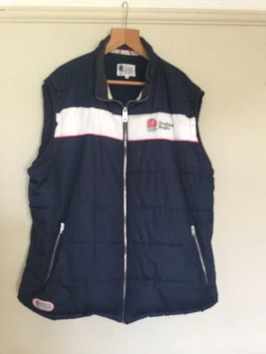 £12 • Buy Mens England Rugby League Gilet/Body Warmer. Size 2XL 54” Chest