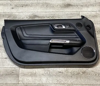 2018-2023 Ford Mustang GT Left Driver Door Panel Black Leather Oem • $140