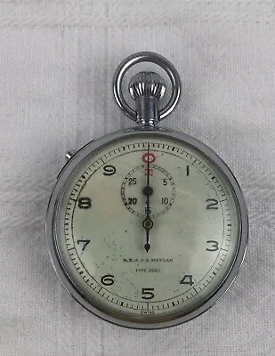 VTG A R & J E Meylan Type 208A Swiss Made Pocket Stop Watch PARTS REPAIR RESTO • $20