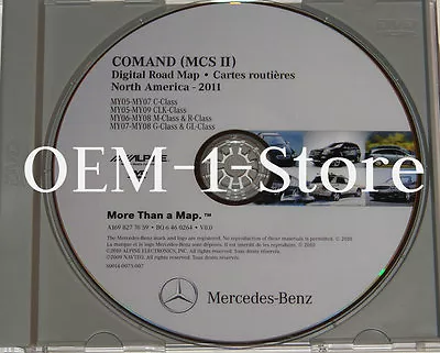 06 07 2008 Mercedes Benz R R320 R350 R500 R63 Navigation Nav Map Cd 2011 Dvd 8.0 • $107.05