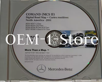 06 07 2008 Mercedes M Ml Ml320 Ml350 Ml500 Ml550 Navigation Map Cd Dvd Us Canada • $107.12