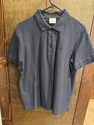 Burberry London Size L Polo Shirt For Men - Navy Blue • $50
