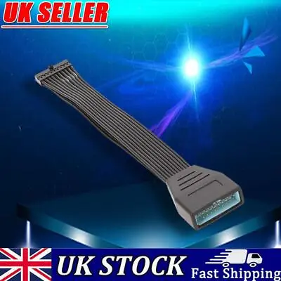 USB3.0 Female To USB3.0 Male Header Extension Cable 19P 20Pin For Computer • £6.01