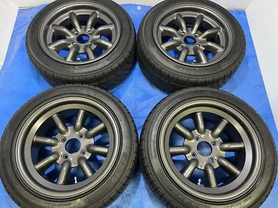 Watanabe Eight Spoke RS8 Wheels 14inch 7J +21 And +8 4H-100 • $4360.01