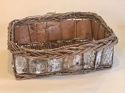 Antique Birch Bark Woven Basket • $32.50