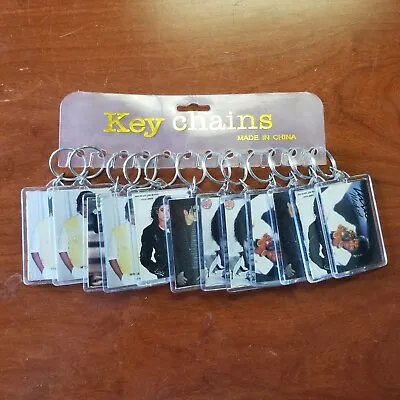 Michael Jackson 2 Sided Plastic Photocard Keychain - Set Of 12 W/ Hanger • $15