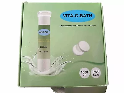 Vitabath Vita-c-bath Effervescent Vitamin C Dechlorination 1000 Mg 100 Tablets • $11.99