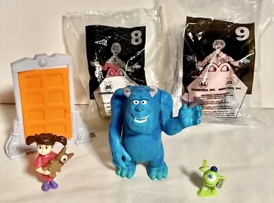 Vintage 2001 McDonalds MONSTER INC Boo Mike Sulley Sully Roz George Door Doors • $13.98