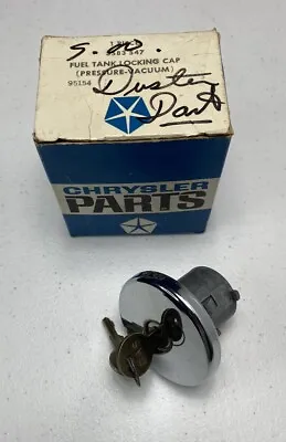 Vintage Chrysler Parts 1970s Fuel Tank Locking Cap Dodge Dart Duster W/2 Keys • $39.97