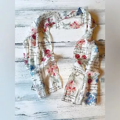 Vintage Floral French Garden Women's Spring Casual Fashion Lightweight Scarf • $11.99