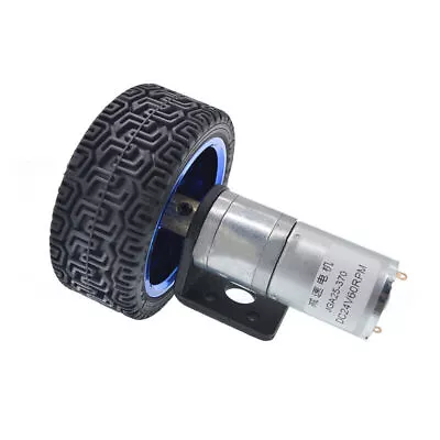 DC 6V 12V 24V 25GA-370 Gear-Box Reducer Electric Motor With Wheel For Smart Car • $11.95