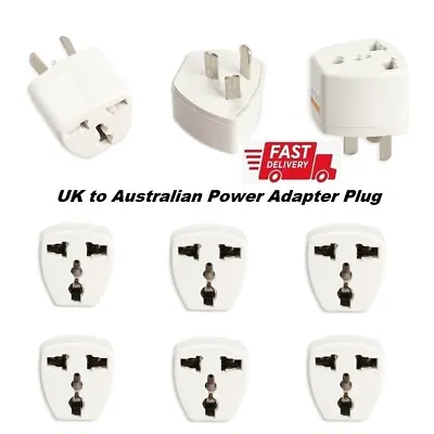 $8.54 • Buy 3/5/10Pcs Portable UK To AU Power Adapter Converter Wall Plug Socket Travel